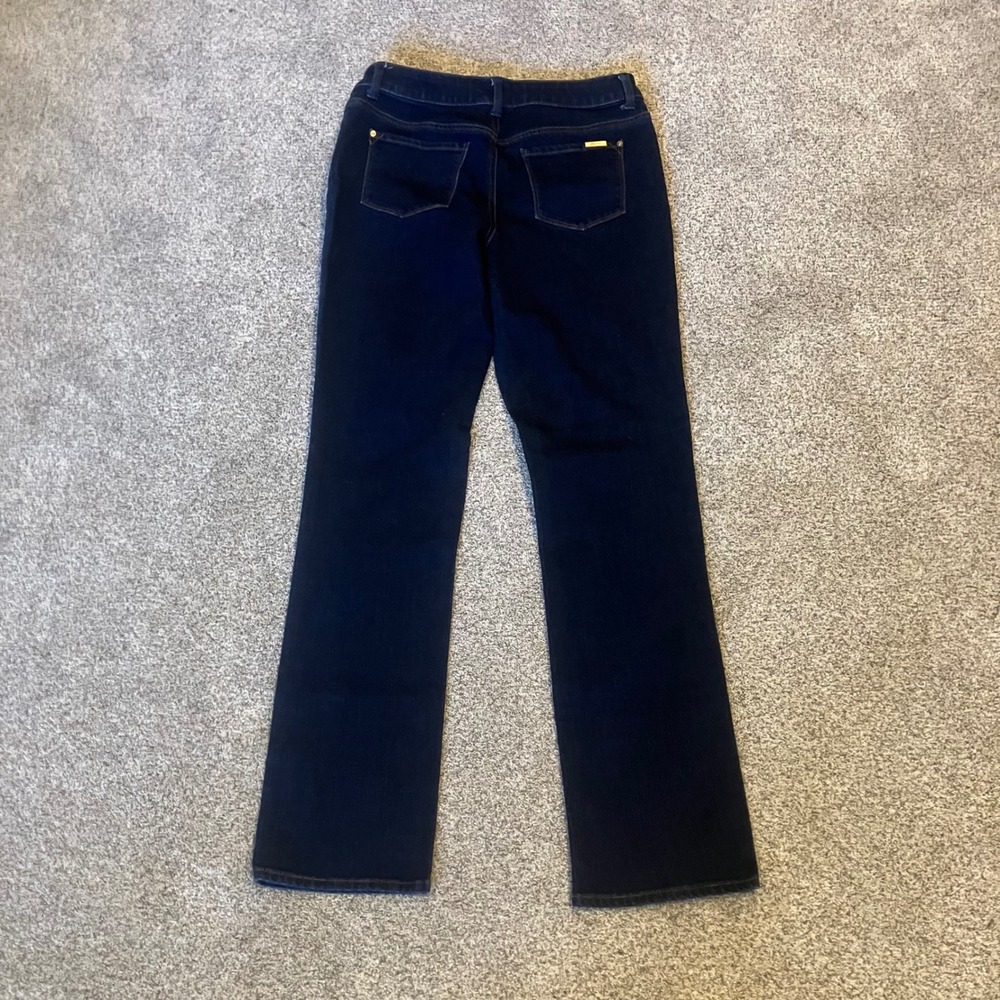 Chicos So Slimming Slim Leg Jeans Dark Indigo Wash Chicos Size 0 Regular Small - Picture 2 of 8